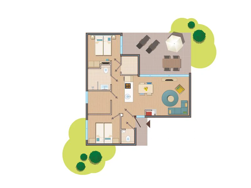 Plattegrond van KV2122