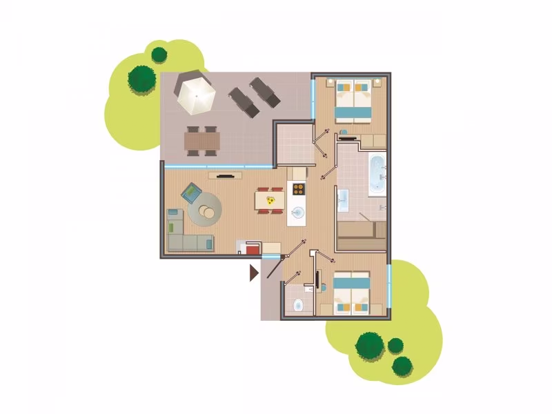 Plattegrond van KV2132