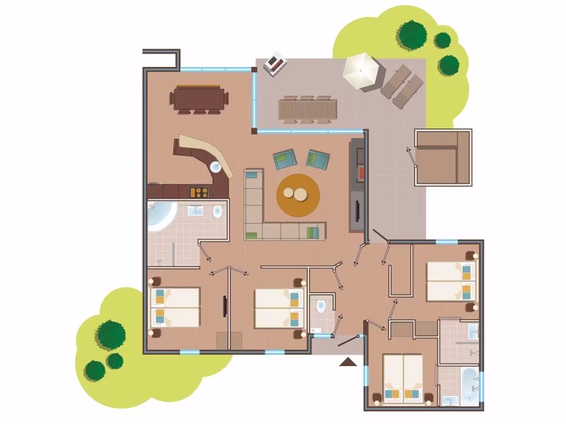 Plattegrond van KV2136