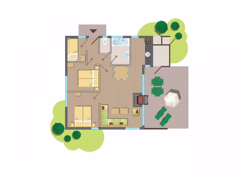 Plattegrond van LH842