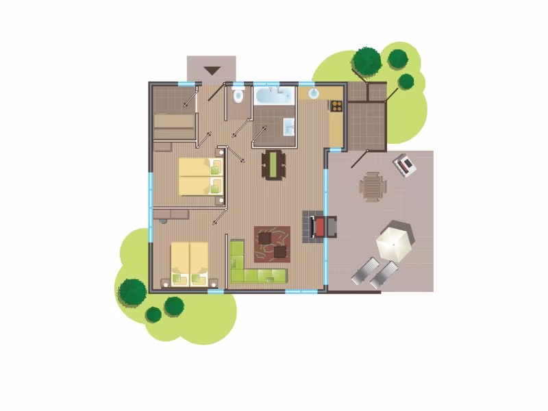 Plattegrond van LH847